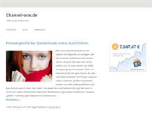 Tablet Screenshot of channel-one.de